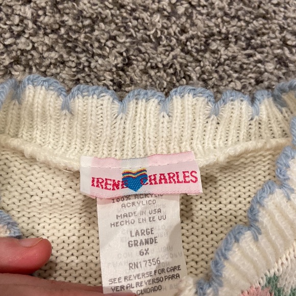 VTG Irene Charles, 6X ballerina, bear cardigan with rose buttons - Picture 5 of 8